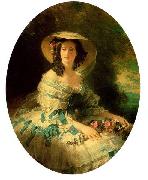 Franz Xaver Winterhalter Eugenie of Montijo, Empress of France Sweden oil painting artist